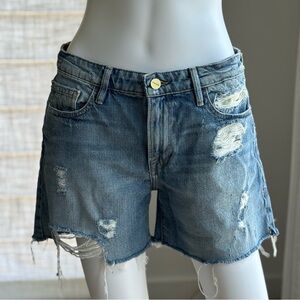FRAME Le Grand Garçon Jean Shorts Size 27